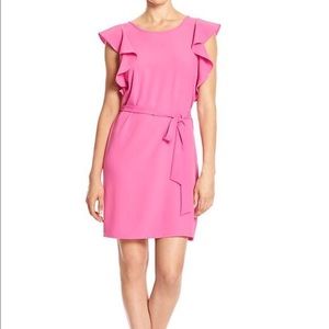 Banana Republic•Pink Flutter Sleeve Dress